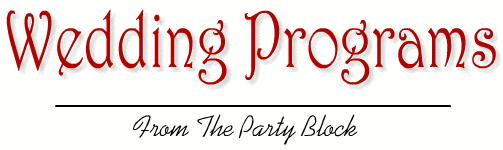 Programs for Wedding